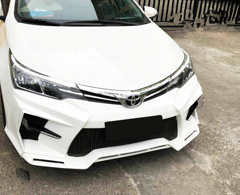 卡罗拉改装ex大包包围新改台湾前后保险杠侧裙汽车包围