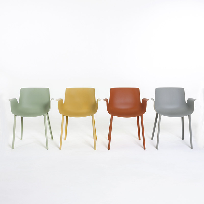 意大利kartellpiuma户外休闲椅羽毛餐椅极轻纤细碳纤维椅子