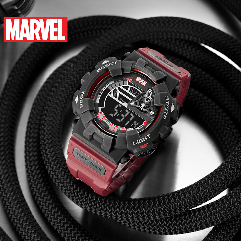 漫威marvel毒液联名手表中学生潮流防水钢铁侠青少年国产腕表