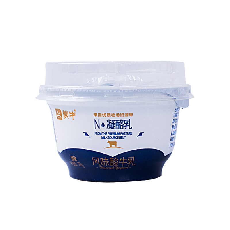 酸奶蒙牛凝酪乳老原味140g12杯低温牛奶西域酸奶