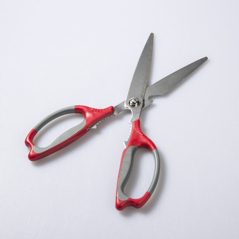 日本进口nikken日研厨房剪刀强力鸡骨鱼骨长刃厨房剪刀