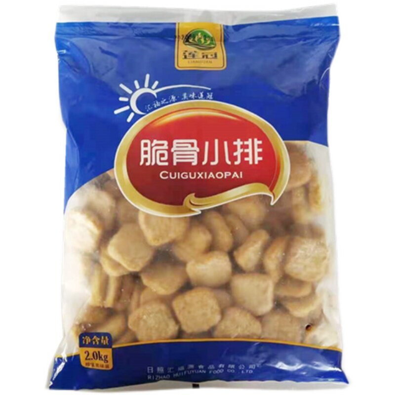 莲冠脆骨小排麻辣烫关东煮冒配菜冷冻火锅丸子鸡肉丸