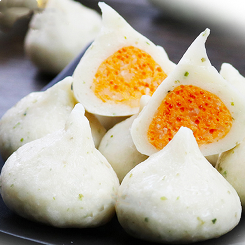 海欣蟹籽蟹黄火锅豆捞鱼丸麻辣烫食材5斤鱼丸