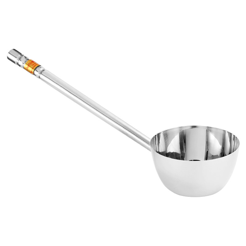 不锈钢水勺长柄水瓢豆浆勺大汤勺食堂商用大号打汤勺水舀子粥舀