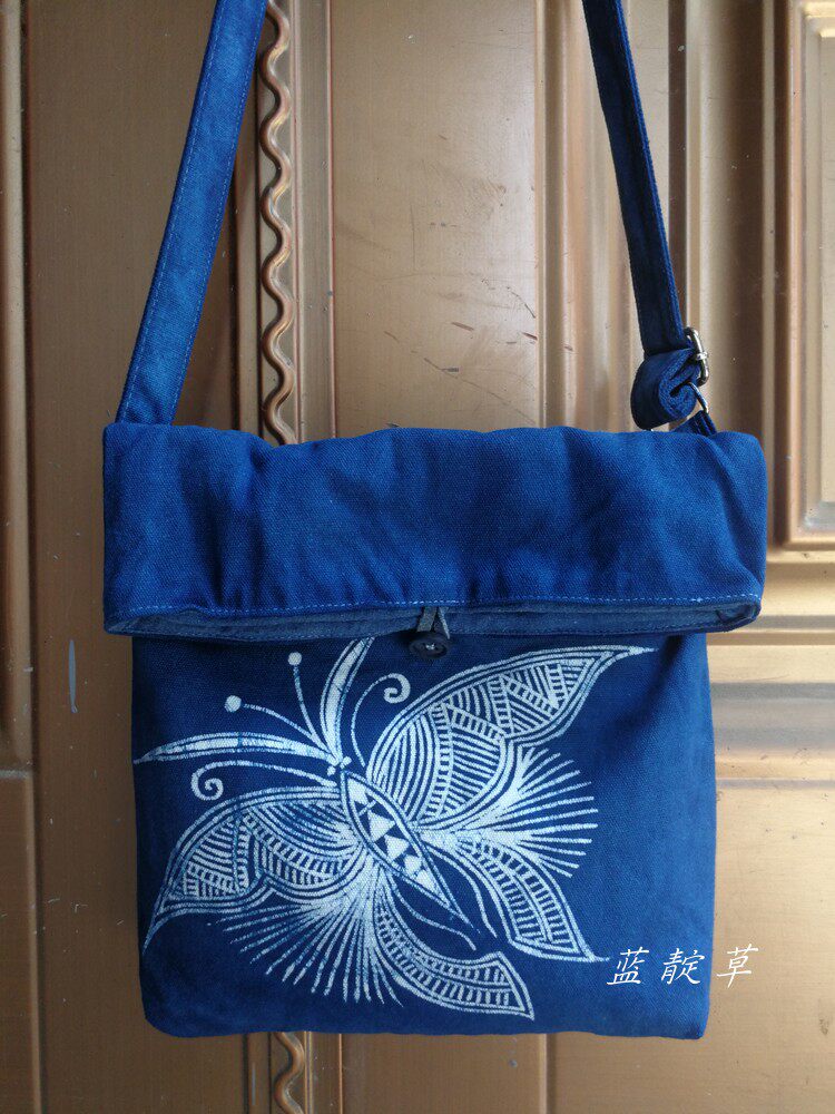 蜡染礼物礼品特色工艺染非植物包包包植物文艺苗族蜡染