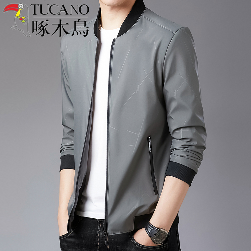 啄木鸟夹克男秋季2022新款潮流青年休闲百搭男士外套春秋季棒球服