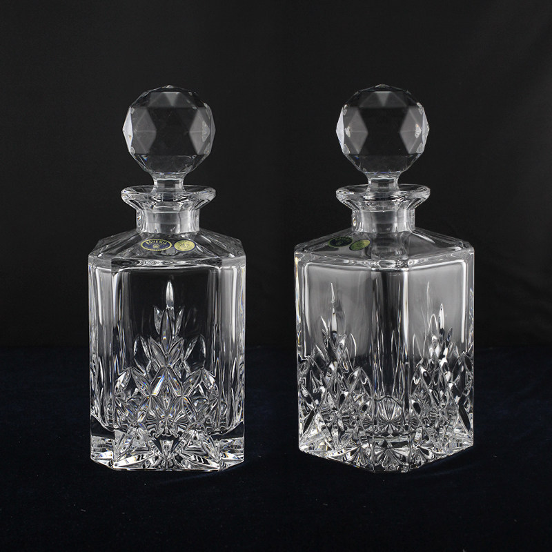 进口酒瓶酒具酒器醒酒酒杯白兰地原装方酒瓶brixton家用酒壶