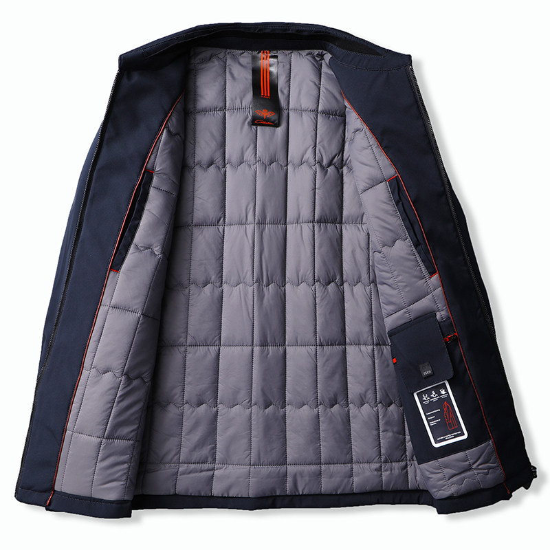 中老年春秋新品加大码男士夹克衫特大号肥佬宽松翻领爸爸装外套男