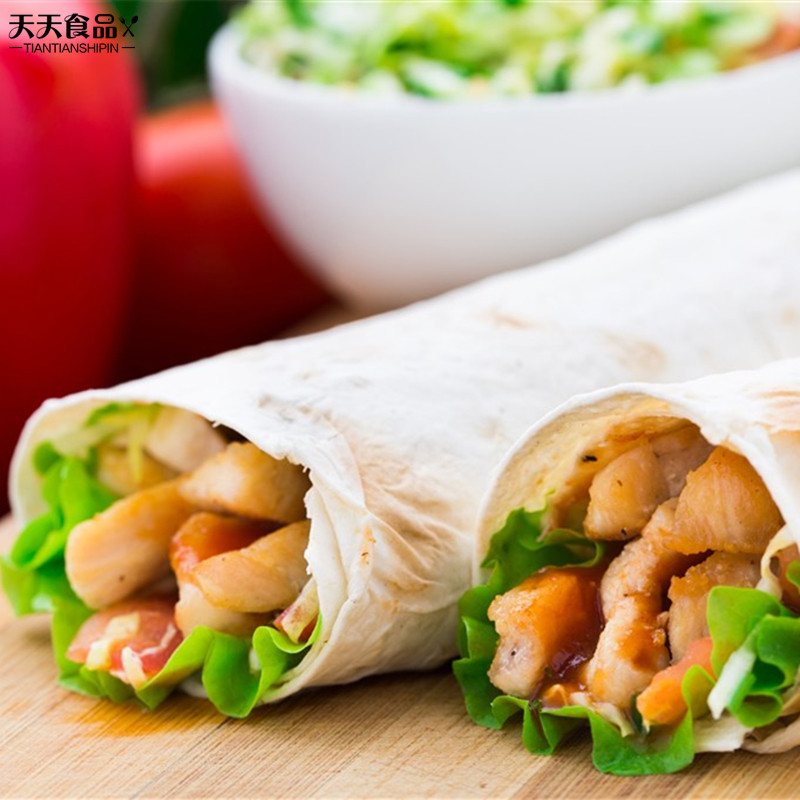 西恩墨西哥kfcg鸡肉卷皮8英寸面饼老北京菠菜味饼包点