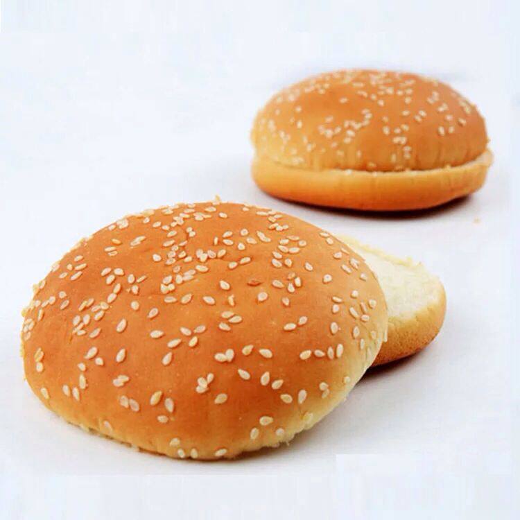 嘉顿汉堡胚 面包胚 圆形汉堡专用芝麻圆面包皮 奶茶店汉堡10个/条-爱