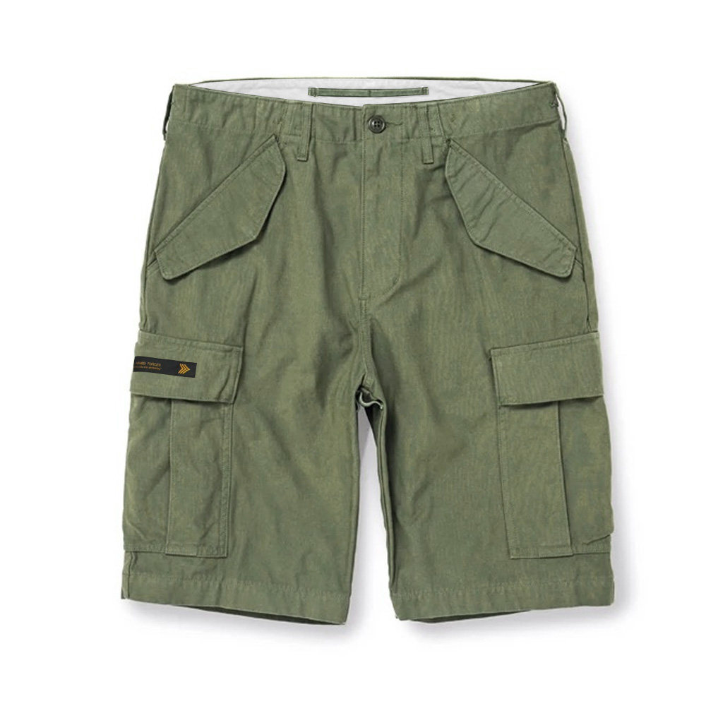 staph d-65m/satin cargo 18ss 军事风工装短裤虎纹迷彩