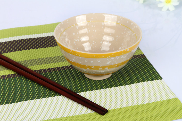 乐陶陶记创意4.5寸陶瓷手绘米饭饭碗家用粥碗碗