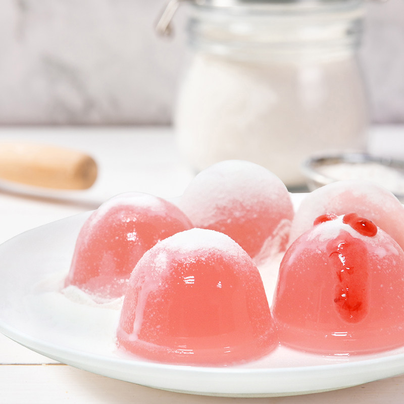 果冻喜之郎沾粉135g4桶粘粉草莓蓝莓摇摇粘粘果冻