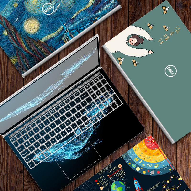 戴尔炫彩贴纸5502笔记本贴膜156寸电脑外壳保护膜笔记本炫彩贴