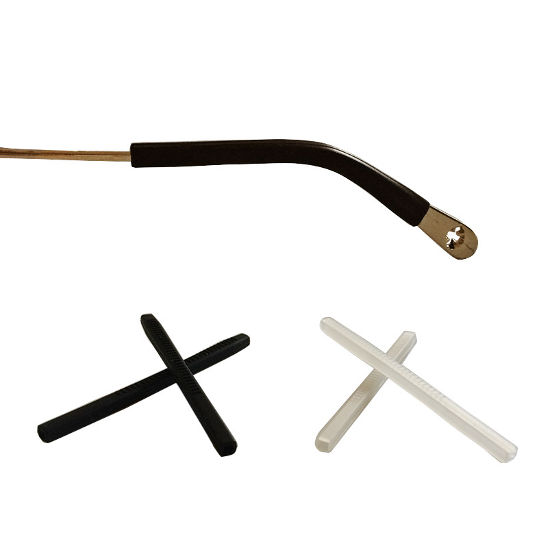 jgg眼镜防滑套眼睛配件镜腿脚套硅胶腿套金属细腿防过敏套管软长