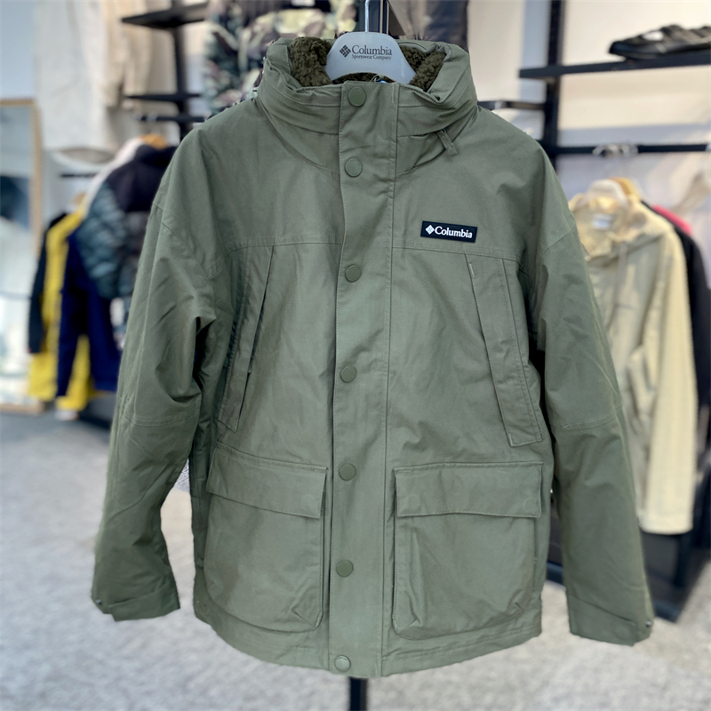 2021秋冬新款Columbia哥伦比亚男热能加厚抓绒三合一冲锋衣WE1326