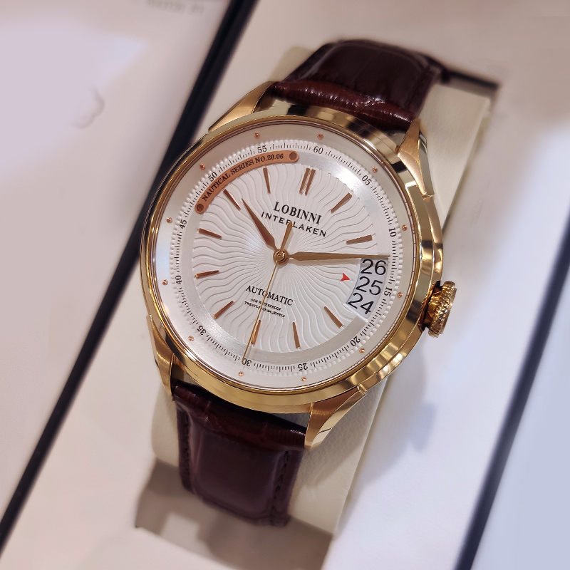 罗宾尼正品机械表手表男全自动男表品牌简约商务男士官方超薄十大