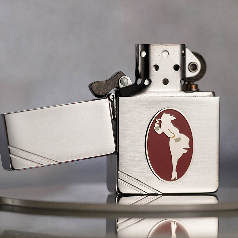 芝宝打火机zippo28729限量收藏版风中女郎男士礼物zippo