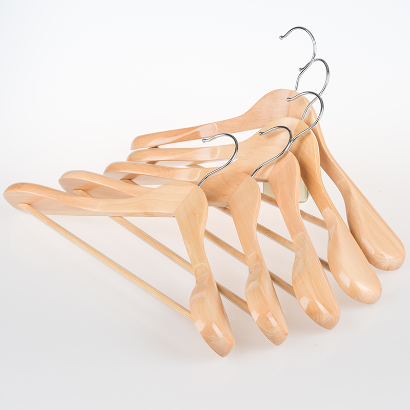 艺柳园实木衣撑复古宽肩西装衣架木质大衣架衣服撑子防滑西服衣撑