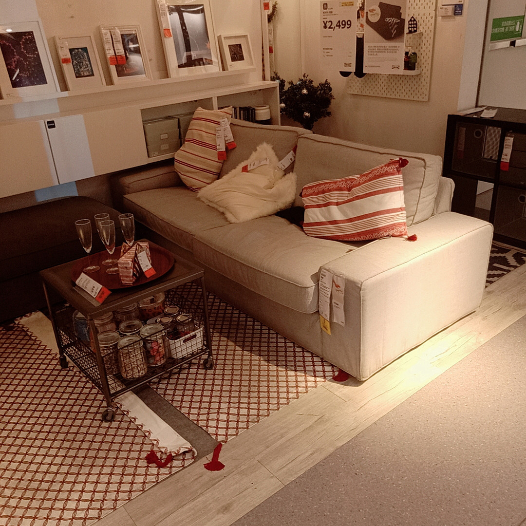 沙发宜家奇维三人小户户型客厅办公室家居会客布艺沙发