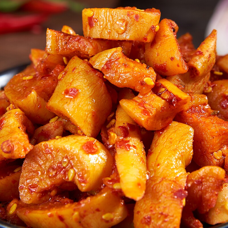 萝卜干下饭菜四川特产麻辣香辣咸菜甜辣脆嫩腌制