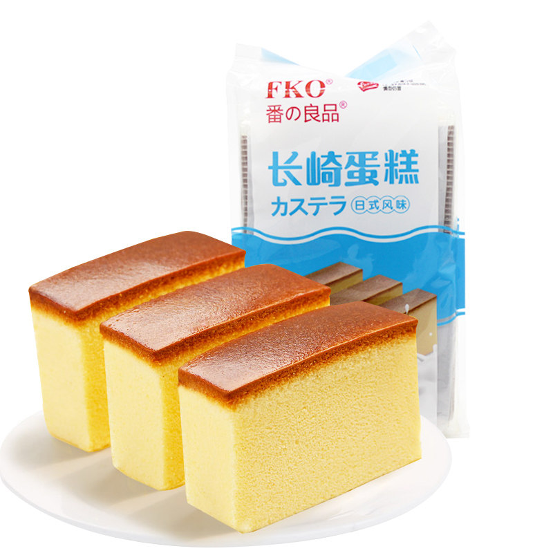 fko长崎蛋糕330g牛奶味蜂蜜味烘焙零食点心芝士抹茶网红早餐糕点