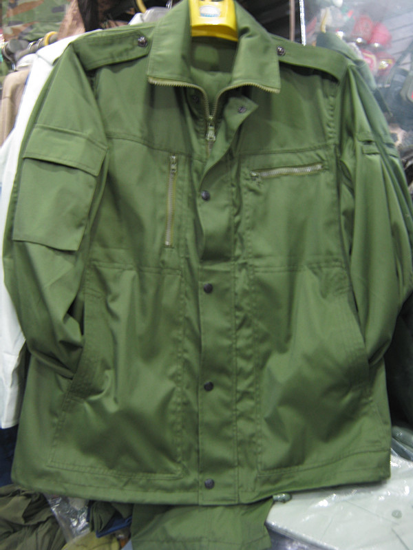 正品退役冬作训服87式老款草绿涤卡衣裤套装拉链户外君旅工作服