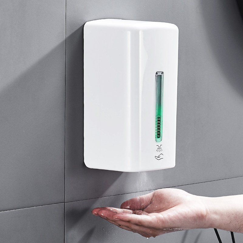 自动感应手部消毒机打孔酒精净手喷雾器酒店卫生间烘手器