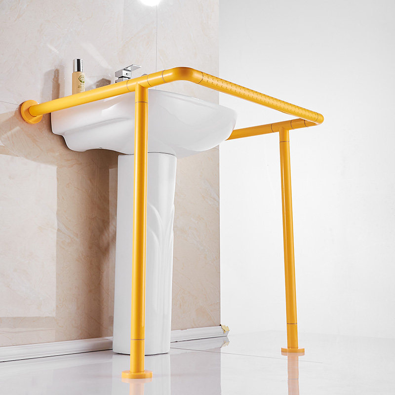无障碍落地立柱洗手台盆洗脸面盆残疾人老人厕所浴室扶手
