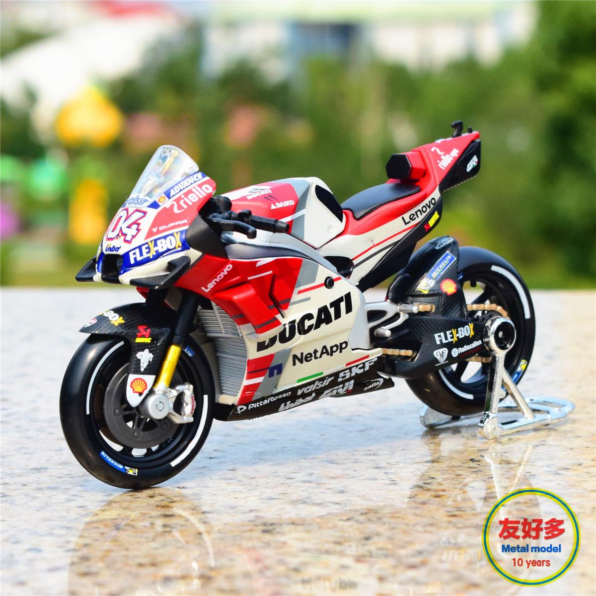 1:18 moto gp 摩托gp赛车 杜卡迪车队04号战车仿真合金机车模型