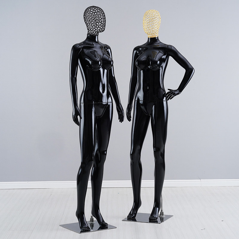 模特全身亮黑人体人台假人女装内衣橱窗婚纱服装模特