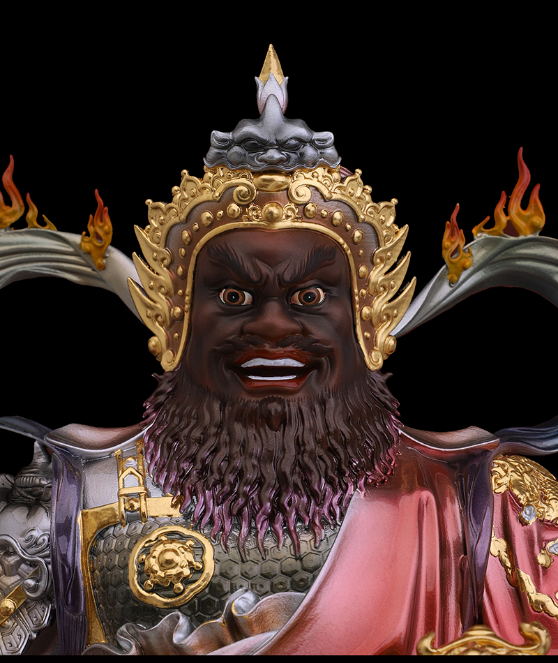 纯铜摆件元帅赵公佛像赵朗赵赵玄坛居家铜彩神像摆件