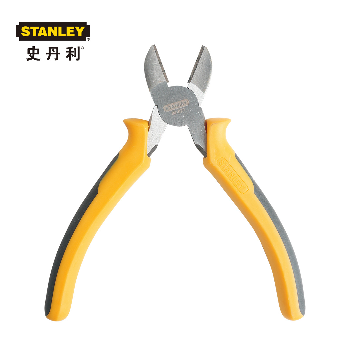 史丹利 黄黑双色柄斜嘴钳 斜口钳水口剪钳塑料钳子平口钳斜口钳剪