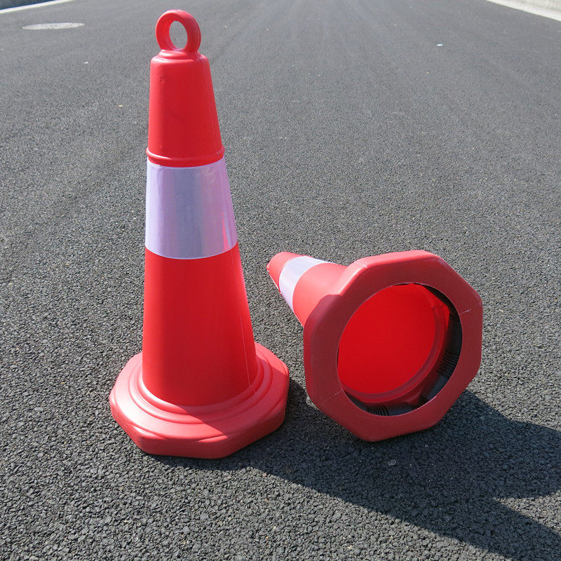 塑料70cm反光路路障提环圆锥雪糕交通安全警示锥包路锥