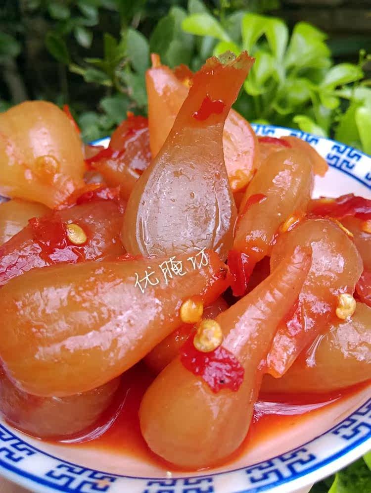 云南蒙自特色腌菜水晶酸甜藠头1000g一瓶大蒜教头包邮