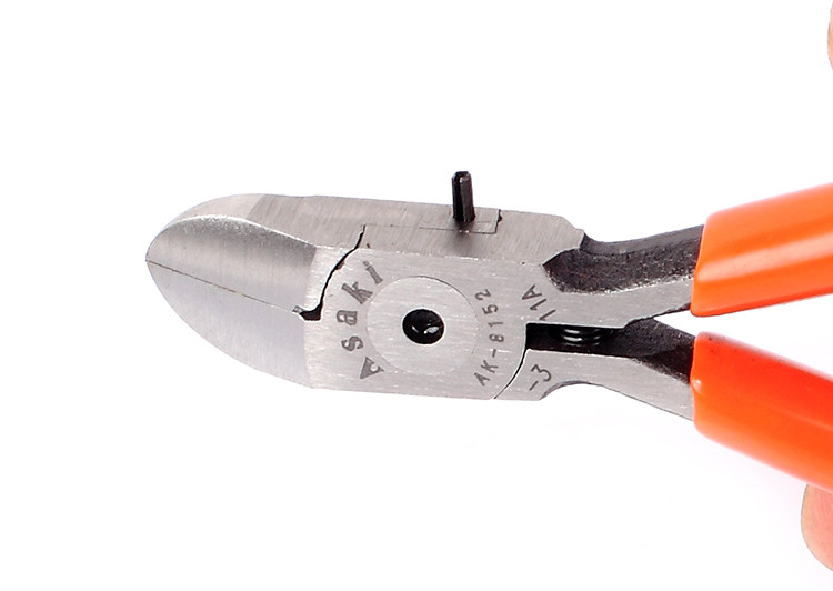 电子雅赛崎asaki日式剪钳斜咀电线线头剪子电子钳