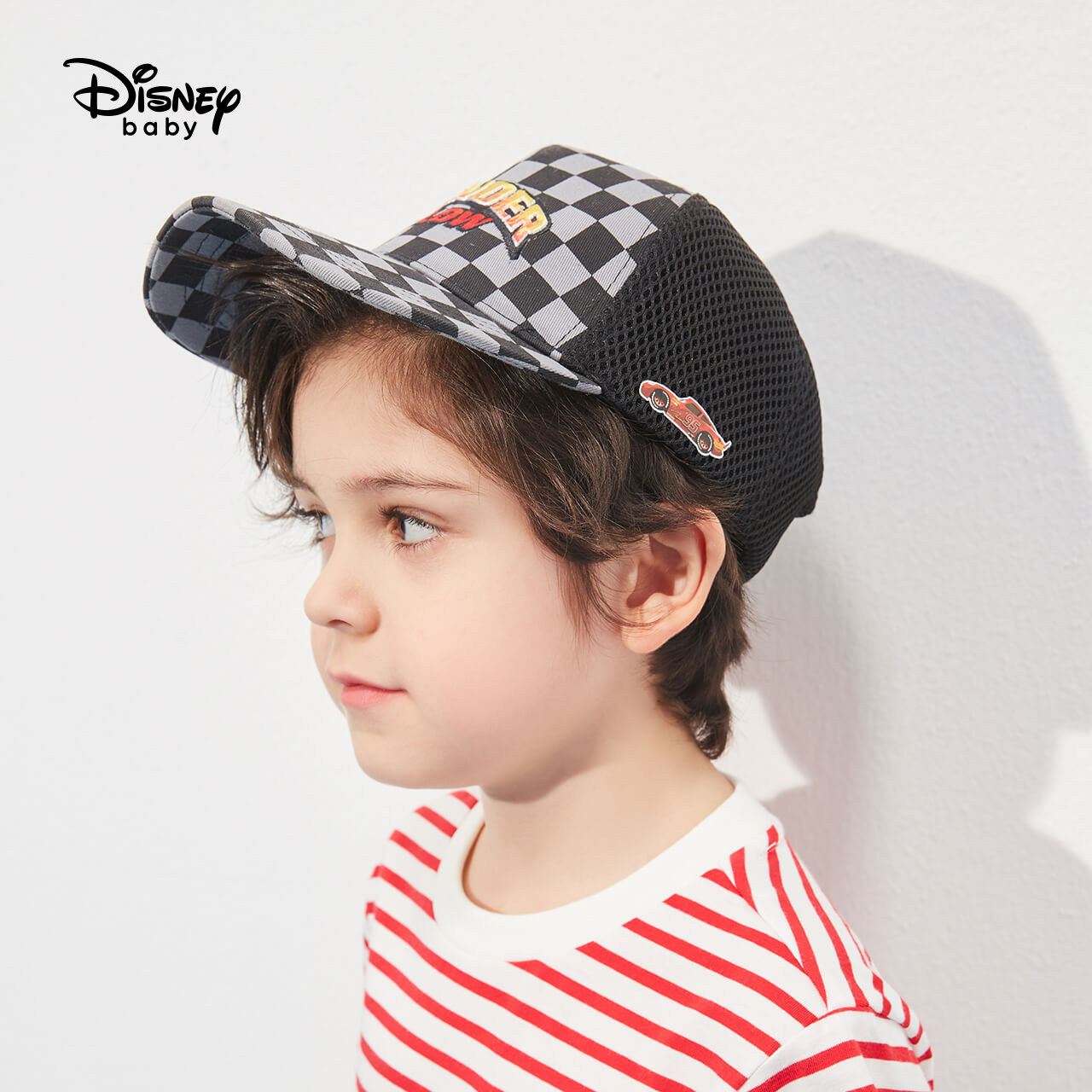 迪士尼男童梭织时尚网眼鸭舌帽2021夏季新品儿童帽子