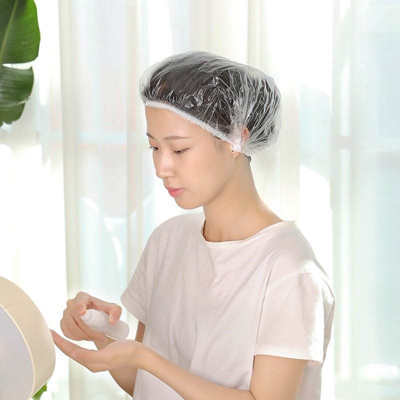 一次性浴帽防水洗澡加厚帽子焗油加热头发头套浴帽