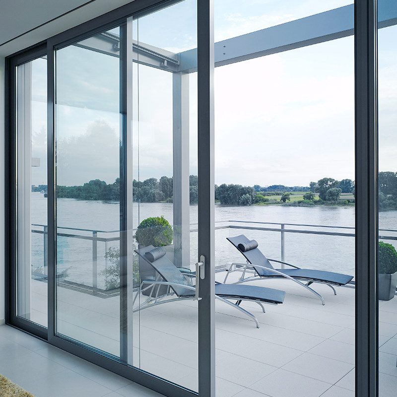 百明布拉格95tt推拉门断桥铝合金门窗隔音隔热客厅厨房门