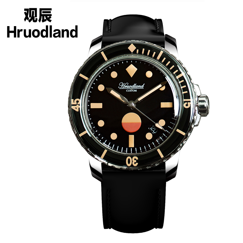 观辰梭子鱼钢壳蓝宝石泡泡镜两种夜光机械运动潜水表