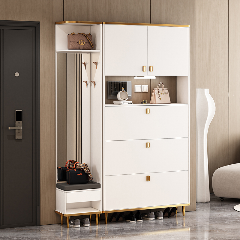 鞋柜玄关超薄翻斗高款立式靠墙门口家用轻奢省鞋柜