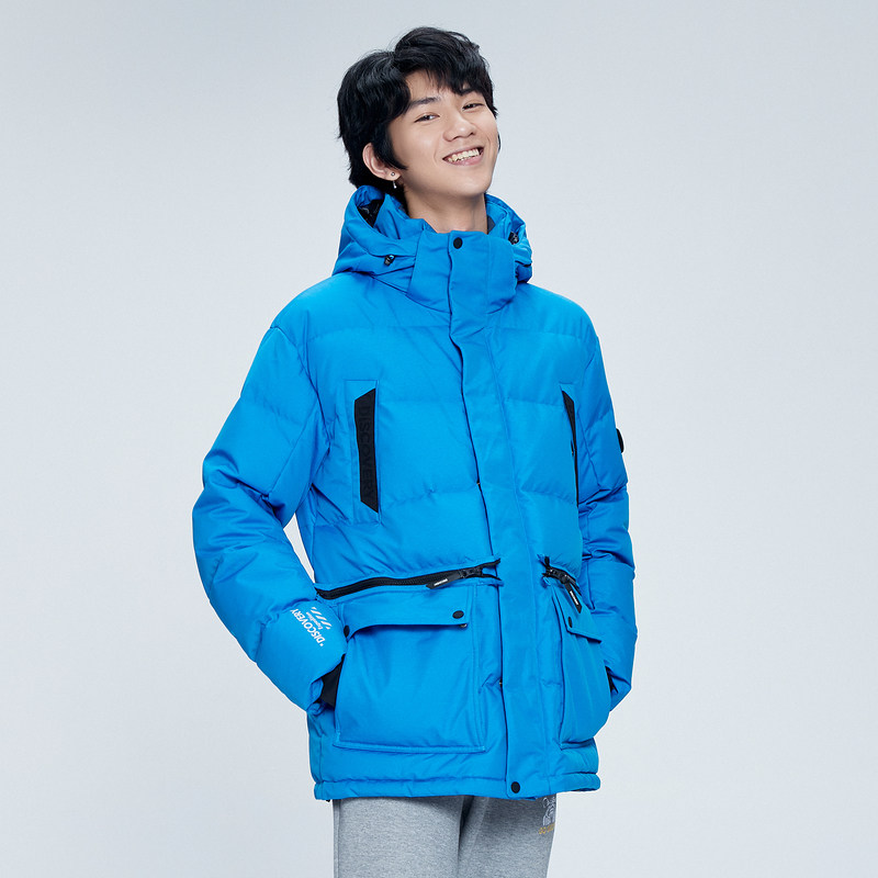 discovery羽绒服情侣户外运动加厚保暖防水面料防寒外套羽绒衣