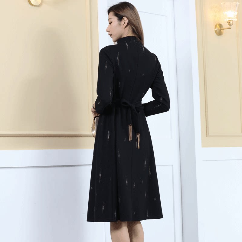 宗洋zongyang女装2020冬季新品气质修身显瘦连衣裙连衣裙