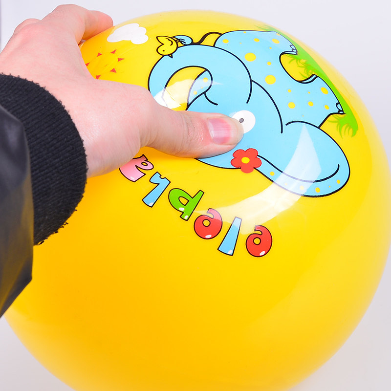 儿童拍拍球宝宝小皮球球类玩具充气弹力玩具幼儿园专用皮球手抓球