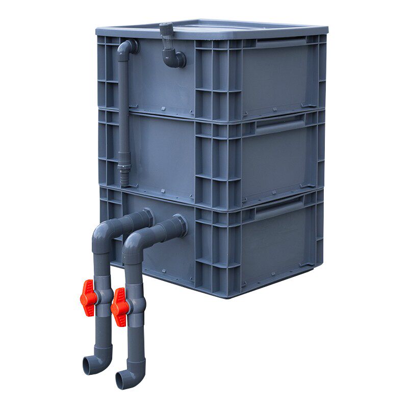 过滤鱼缸周转箱器沼泽室外水池滴流鱼池池水过滤设备