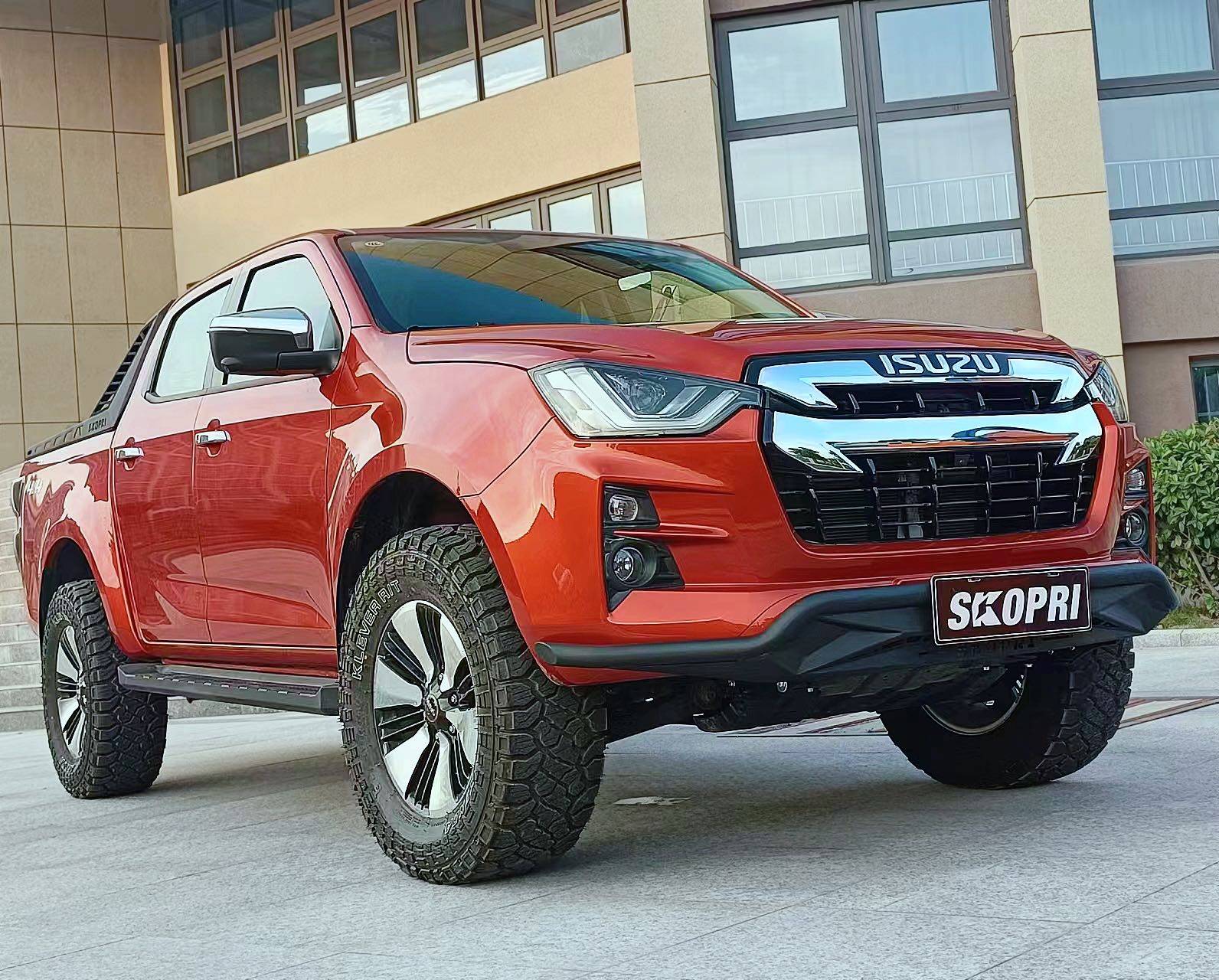 改装五十铃21款dmax皮卡前杠护杠dmax保险杠竞技保险杠