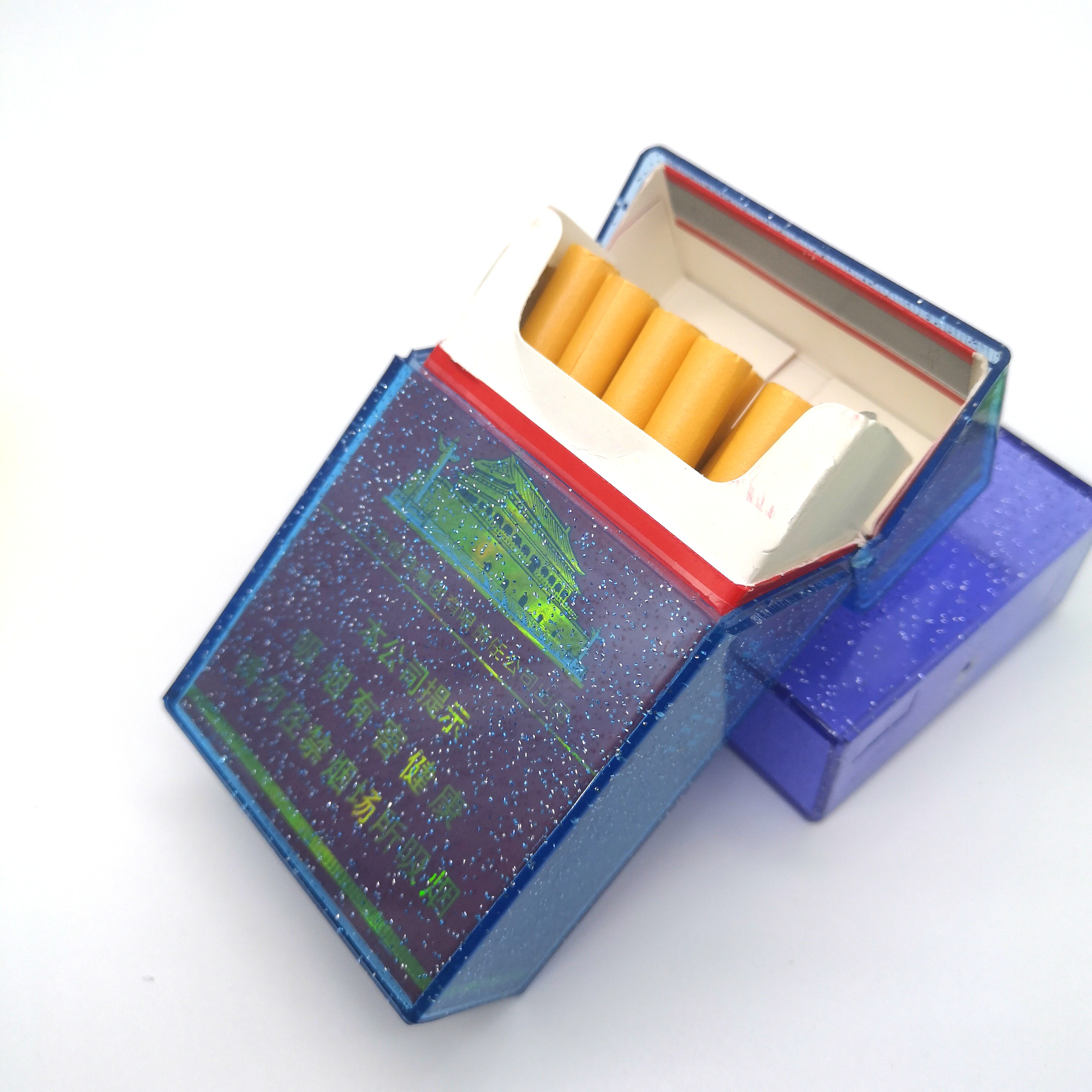 塑料潮流烟盒透明男女通用粉色个性创意定制烟盒