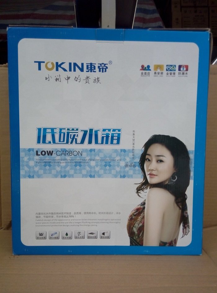 tokin东帝风云卫浴塑料冲水水箱静音过滤节水卫浴水箱