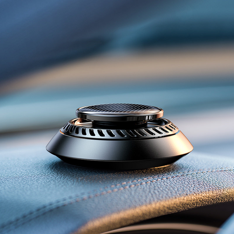 图拉斯太阳能车载香水水汽车内香薰车上持久淡香汽车香水香薰