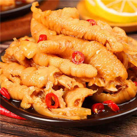 无骨鸡爪袋装网红去骨柠檬柠檬酸酸辣凤爪泡椒鸡肉零食